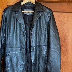 Woman's Leather coat jacket